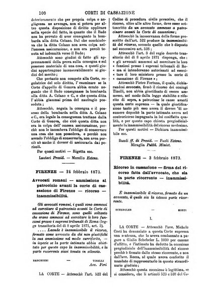 Annali della giurisprudenza italiana raccolta generale delle decisioni delle Corti di cassazione e d'appello in materia civile, criminale, commerciale, di diritto pubblico e amministrativo, e di procedura civile e penale