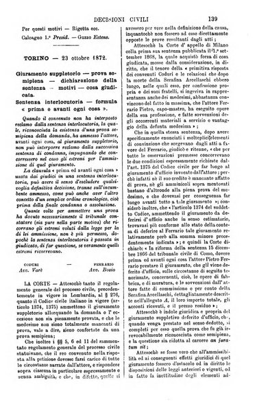 Annali della giurisprudenza italiana raccolta generale delle decisioni delle Corti di cassazione e d'appello in materia civile, criminale, commerciale, di diritto pubblico e amministrativo, e di procedura civile e penale