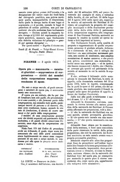 Annali della giurisprudenza italiana raccolta generale delle decisioni delle Corti di cassazione e d'appello in materia civile, criminale, commerciale, di diritto pubblico e amministrativo, e di procedura civile e penale