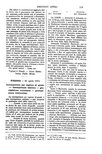 Annali della giurisprudenza italiana raccolta generale delle decisioni delle Corti di cassazione e d'appello in materia civile, criminale, commerciale, di diritto pubblico e amministrativo, e di procedura civile e penale