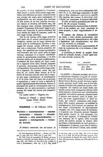 Annali della giurisprudenza italiana raccolta generale delle decisioni delle Corti di cassazione e d'appello in materia civile, criminale, commerciale, di diritto pubblico e amministrativo, e di procedura civile e penale