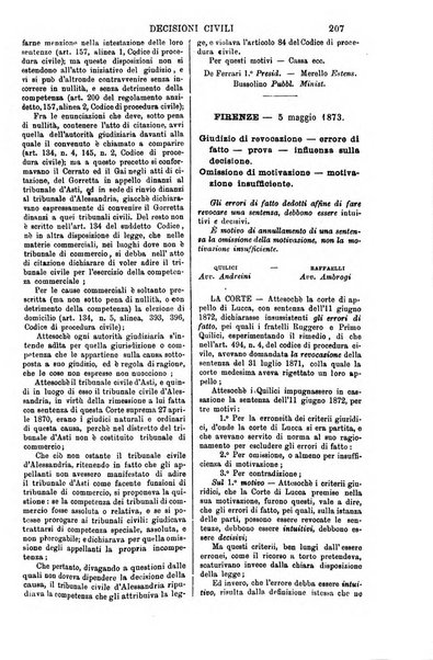 Annali della giurisprudenza italiana raccolta generale delle decisioni delle Corti di cassazione e d'appello in materia civile, criminale, commerciale, di diritto pubblico e amministrativo, e di procedura civile e penale