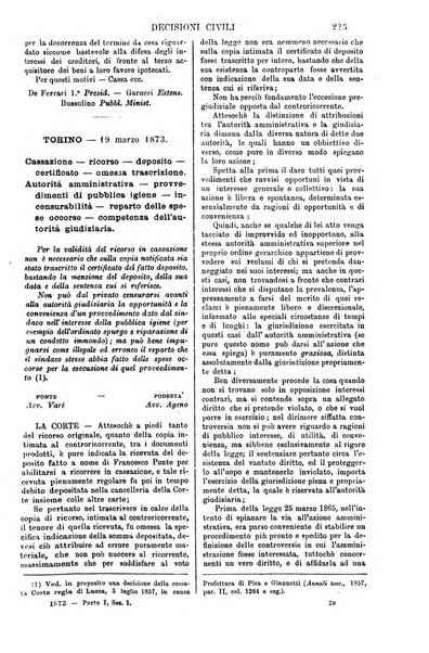 Annali della giurisprudenza italiana raccolta generale delle decisioni delle Corti di cassazione e d'appello in materia civile, criminale, commerciale, di diritto pubblico e amministrativo, e di procedura civile e penale