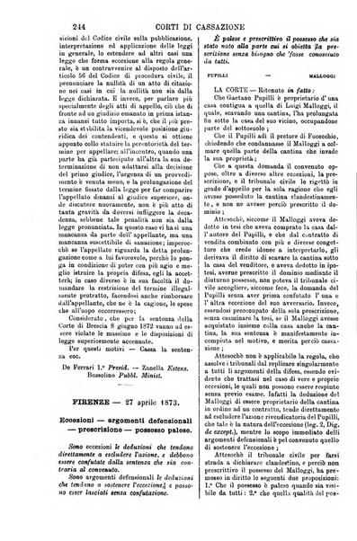 Annali della giurisprudenza italiana raccolta generale delle decisioni delle Corti di cassazione e d'appello in materia civile, criminale, commerciale, di diritto pubblico e amministrativo, e di procedura civile e penale