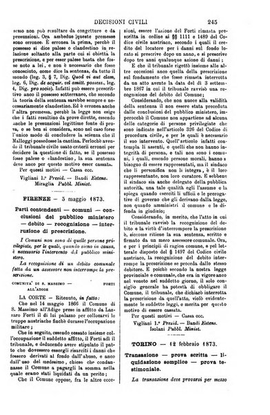 Annali della giurisprudenza italiana raccolta generale delle decisioni delle Corti di cassazione e d'appello in materia civile, criminale, commerciale, di diritto pubblico e amministrativo, e di procedura civile e penale