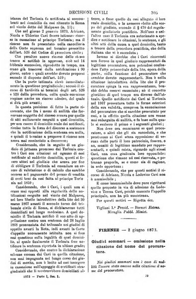 Annali della giurisprudenza italiana raccolta generale delle decisioni delle Corti di cassazione e d'appello in materia civile, criminale, commerciale, di diritto pubblico e amministrativo, e di procedura civile e penale