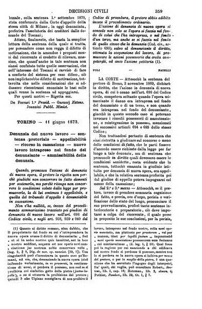 Annali della giurisprudenza italiana raccolta generale delle decisioni delle Corti di cassazione e d'appello in materia civile, criminale, commerciale, di diritto pubblico e amministrativo, e di procedura civile e penale