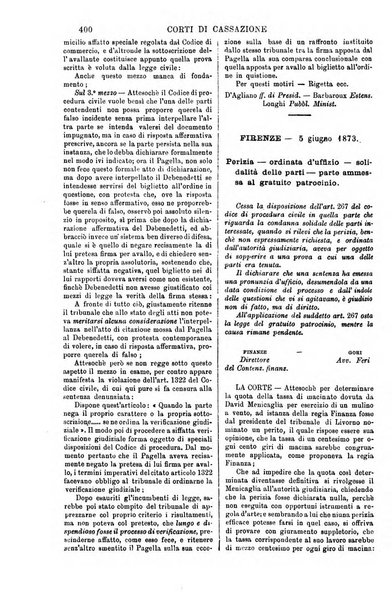 Annali della giurisprudenza italiana raccolta generale delle decisioni delle Corti di cassazione e d'appello in materia civile, criminale, commerciale, di diritto pubblico e amministrativo, e di procedura civile e penale