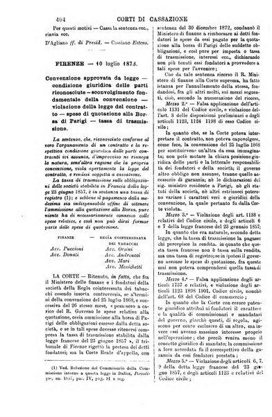 Annali della giurisprudenza italiana raccolta generale delle decisioni delle Corti di cassazione e d'appello in materia civile, criminale, commerciale, di diritto pubblico e amministrativo, e di procedura civile e penale