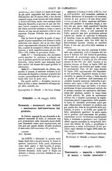 Annali della giurisprudenza italiana raccolta generale delle decisioni delle Corti di cassazione e d'appello in materia civile, criminale, commerciale, di diritto pubblico e amministrativo, e di procedura civile e penale