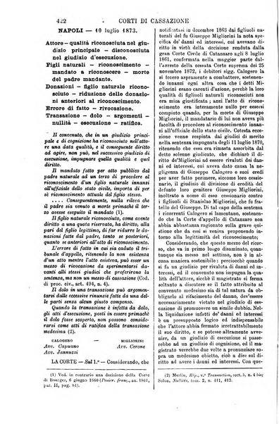 Annali della giurisprudenza italiana raccolta generale delle decisioni delle Corti di cassazione e d'appello in materia civile, criminale, commerciale, di diritto pubblico e amministrativo, e di procedura civile e penale