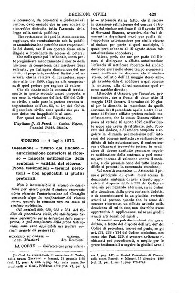 Annali della giurisprudenza italiana raccolta generale delle decisioni delle Corti di cassazione e d'appello in materia civile, criminale, commerciale, di diritto pubblico e amministrativo, e di procedura civile e penale