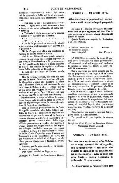 Annali della giurisprudenza italiana raccolta generale delle decisioni delle Corti di cassazione e d'appello in materia civile, criminale, commerciale, di diritto pubblico e amministrativo, e di procedura civile e penale