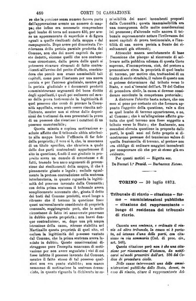 Annali della giurisprudenza italiana raccolta generale delle decisioni delle Corti di cassazione e d'appello in materia civile, criminale, commerciale, di diritto pubblico e amministrativo, e di procedura civile e penale