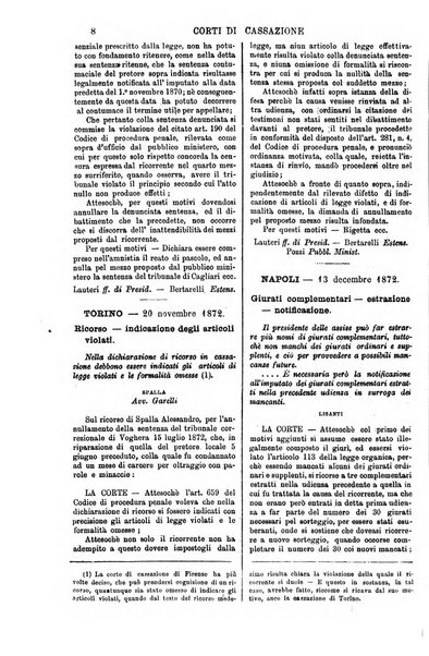 Annali della giurisprudenza italiana raccolta generale delle decisioni delle Corti di cassazione e d'appello in materia civile, criminale, commerciale, di diritto pubblico e amministrativo, e di procedura civile e penale