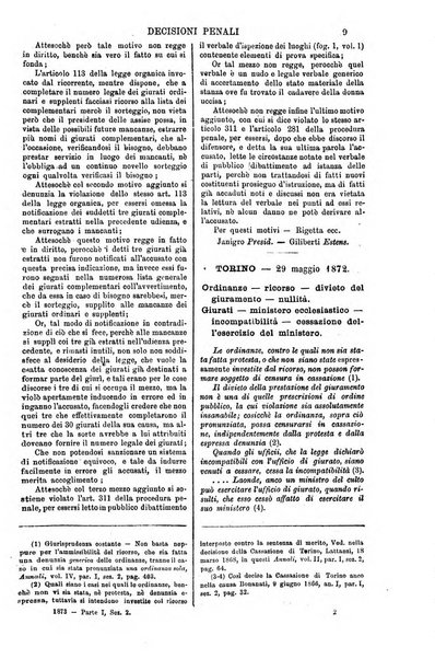 Annali della giurisprudenza italiana raccolta generale delle decisioni delle Corti di cassazione e d'appello in materia civile, criminale, commerciale, di diritto pubblico e amministrativo, e di procedura civile e penale