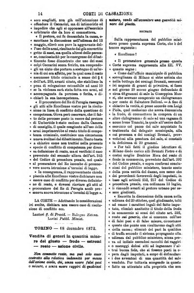 Annali della giurisprudenza italiana raccolta generale delle decisioni delle Corti di cassazione e d'appello in materia civile, criminale, commerciale, di diritto pubblico e amministrativo, e di procedura civile e penale