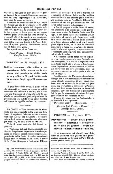 Annali della giurisprudenza italiana raccolta generale delle decisioni delle Corti di cassazione e d'appello in materia civile, criminale, commerciale, di diritto pubblico e amministrativo, e di procedura civile e penale