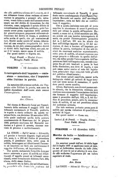 Annali della giurisprudenza italiana raccolta generale delle decisioni delle Corti di cassazione e d'appello in materia civile, criminale, commerciale, di diritto pubblico e amministrativo, e di procedura civile e penale