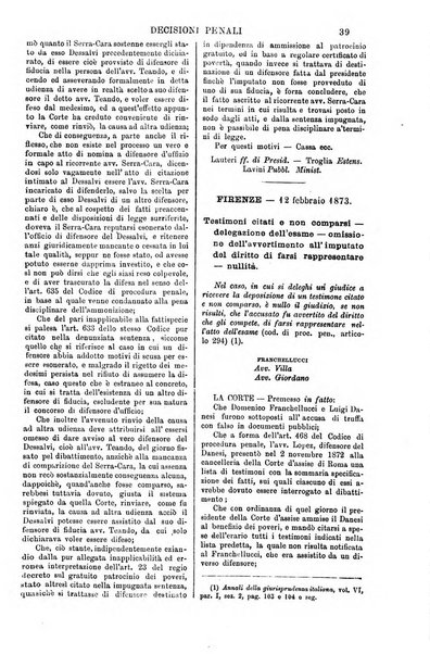 Annali della giurisprudenza italiana raccolta generale delle decisioni delle Corti di cassazione e d'appello in materia civile, criminale, commerciale, di diritto pubblico e amministrativo, e di procedura civile e penale