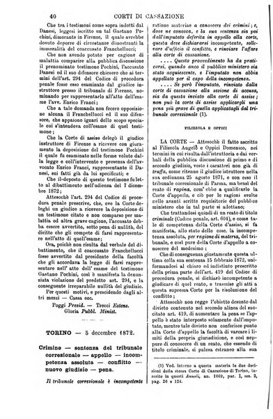 Annali della giurisprudenza italiana raccolta generale delle decisioni delle Corti di cassazione e d'appello in materia civile, criminale, commerciale, di diritto pubblico e amministrativo, e di procedura civile e penale