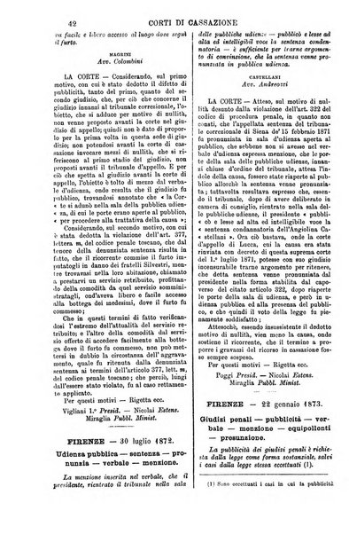 Annali della giurisprudenza italiana raccolta generale delle decisioni delle Corti di cassazione e d'appello in materia civile, criminale, commerciale, di diritto pubblico e amministrativo, e di procedura civile e penale