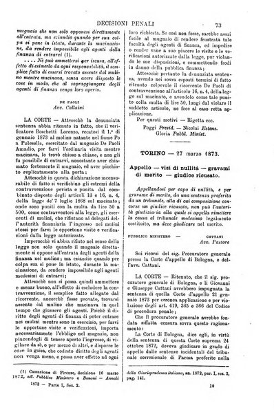 Annali della giurisprudenza italiana raccolta generale delle decisioni delle Corti di cassazione e d'appello in materia civile, criminale, commerciale, di diritto pubblico e amministrativo, e di procedura civile e penale