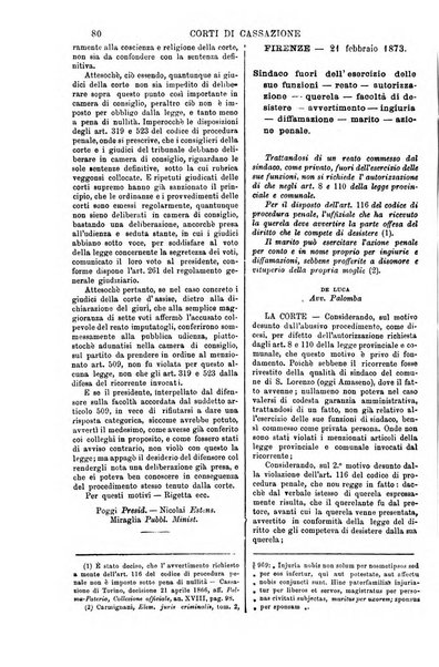 Annali della giurisprudenza italiana raccolta generale delle decisioni delle Corti di cassazione e d'appello in materia civile, criminale, commerciale, di diritto pubblico e amministrativo, e di procedura civile e penale