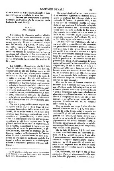 Annali della giurisprudenza italiana raccolta generale delle decisioni delle Corti di cassazione e d'appello in materia civile, criminale, commerciale, di diritto pubblico e amministrativo, e di procedura civile e penale