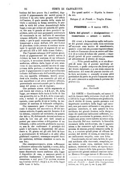 Annali della giurisprudenza italiana raccolta generale delle decisioni delle Corti di cassazione e d'appello in materia civile, criminale, commerciale, di diritto pubblico e amministrativo, e di procedura civile e penale