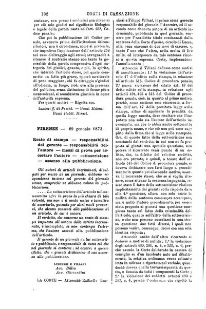 Annali della giurisprudenza italiana raccolta generale delle decisioni delle Corti di cassazione e d'appello in materia civile, criminale, commerciale, di diritto pubblico e amministrativo, e di procedura civile e penale