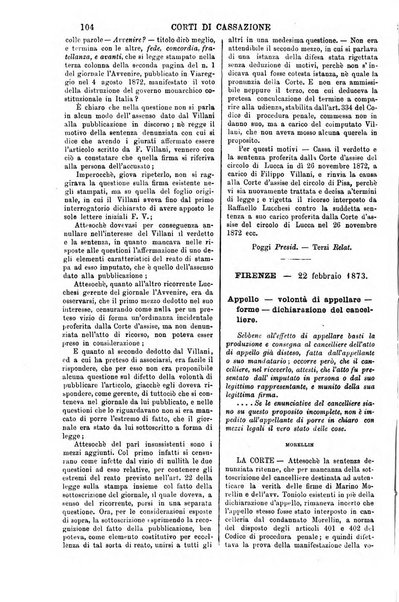 Annali della giurisprudenza italiana raccolta generale delle decisioni delle Corti di cassazione e d'appello in materia civile, criminale, commerciale, di diritto pubblico e amministrativo, e di procedura civile e penale