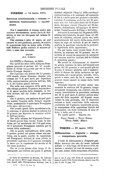 Annali della giurisprudenza italiana raccolta generale delle decisioni delle Corti di cassazione e d'appello in materia civile, criminale, commerciale, di diritto pubblico e amministrativo, e di procedura civile e penale