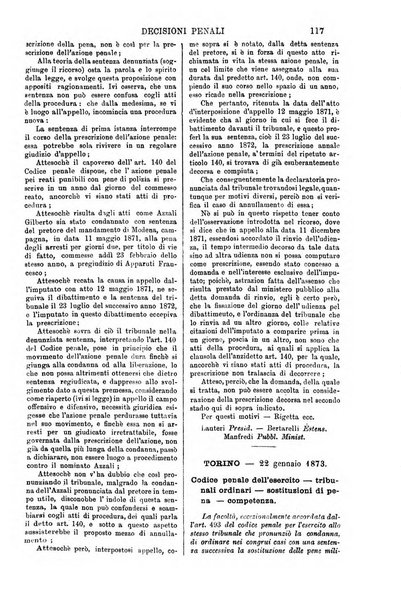 Annali della giurisprudenza italiana raccolta generale delle decisioni delle Corti di cassazione e d'appello in materia civile, criminale, commerciale, di diritto pubblico e amministrativo, e di procedura civile e penale