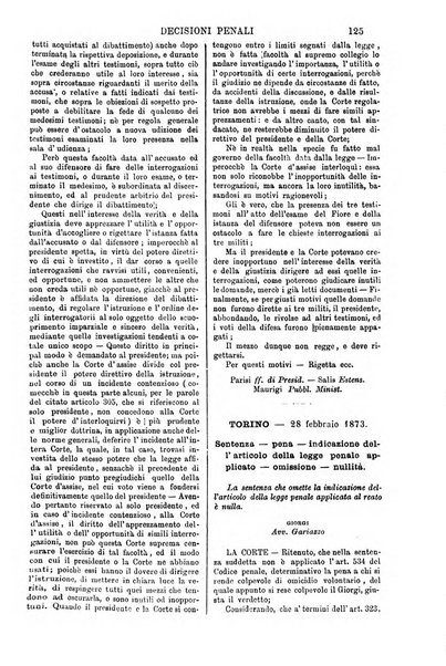 Annali della giurisprudenza italiana raccolta generale delle decisioni delle Corti di cassazione e d'appello in materia civile, criminale, commerciale, di diritto pubblico e amministrativo, e di procedura civile e penale