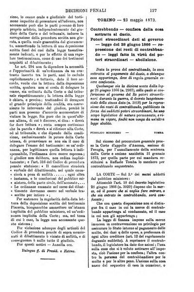 Annali della giurisprudenza italiana raccolta generale delle decisioni delle Corti di cassazione e d'appello in materia civile, criminale, commerciale, di diritto pubblico e amministrativo, e di procedura civile e penale