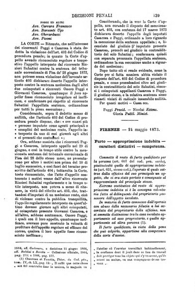 Annali della giurisprudenza italiana raccolta generale delle decisioni delle Corti di cassazione e d'appello in materia civile, criminale, commerciale, di diritto pubblico e amministrativo, e di procedura civile e penale