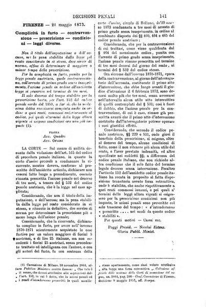 Annali della giurisprudenza italiana raccolta generale delle decisioni delle Corti di cassazione e d'appello in materia civile, criminale, commerciale, di diritto pubblico e amministrativo, e di procedura civile e penale