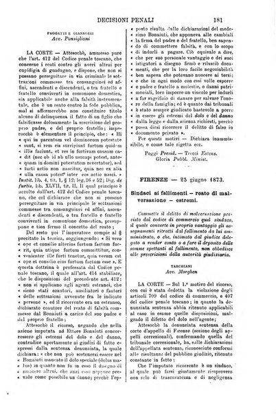 Annali della giurisprudenza italiana raccolta generale delle decisioni delle Corti di cassazione e d'appello in materia civile, criminale, commerciale, di diritto pubblico e amministrativo, e di procedura civile e penale