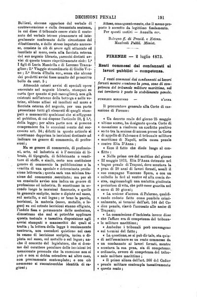 Annali della giurisprudenza italiana raccolta generale delle decisioni delle Corti di cassazione e d'appello in materia civile, criminale, commerciale, di diritto pubblico e amministrativo, e di procedura civile e penale