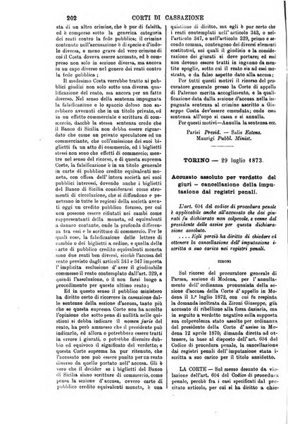 Annali della giurisprudenza italiana raccolta generale delle decisioni delle Corti di cassazione e d'appello in materia civile, criminale, commerciale, di diritto pubblico e amministrativo, e di procedura civile e penale