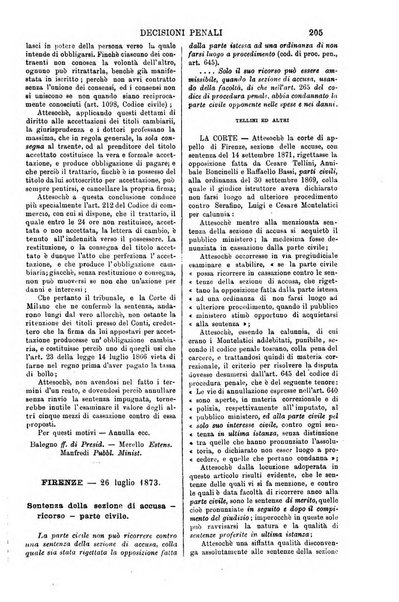 Annali della giurisprudenza italiana raccolta generale delle decisioni delle Corti di cassazione e d'appello in materia civile, criminale, commerciale, di diritto pubblico e amministrativo, e di procedura civile e penale