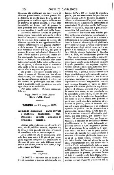 Annali della giurisprudenza italiana raccolta generale delle decisioni delle Corti di cassazione e d'appello in materia civile, criminale, commerciale, di diritto pubblico e amministrativo, e di procedura civile e penale