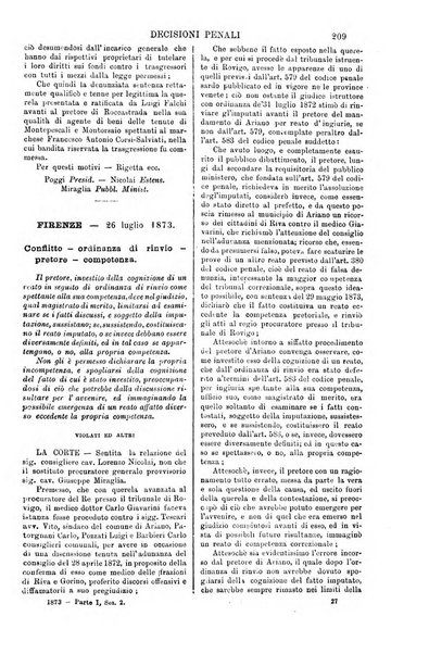 Annali della giurisprudenza italiana raccolta generale delle decisioni delle Corti di cassazione e d'appello in materia civile, criminale, commerciale, di diritto pubblico e amministrativo, e di procedura civile e penale