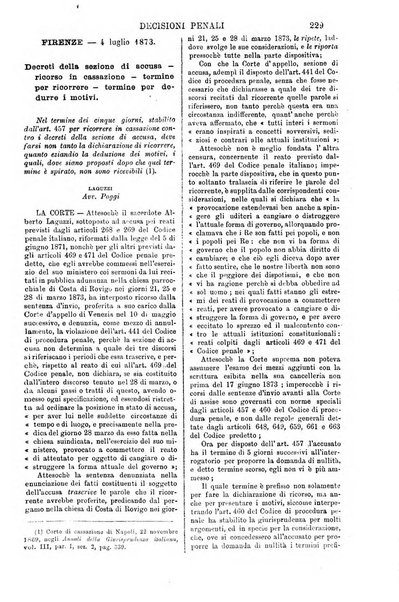 Annali della giurisprudenza italiana raccolta generale delle decisioni delle Corti di cassazione e d'appello in materia civile, criminale, commerciale, di diritto pubblico e amministrativo, e di procedura civile e penale