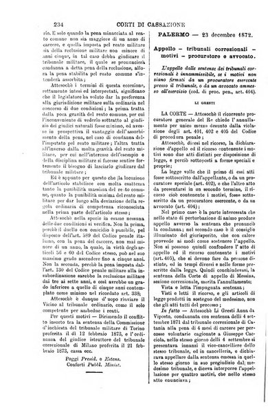 Annali della giurisprudenza italiana raccolta generale delle decisioni delle Corti di cassazione e d'appello in materia civile, criminale, commerciale, di diritto pubblico e amministrativo, e di procedura civile e penale