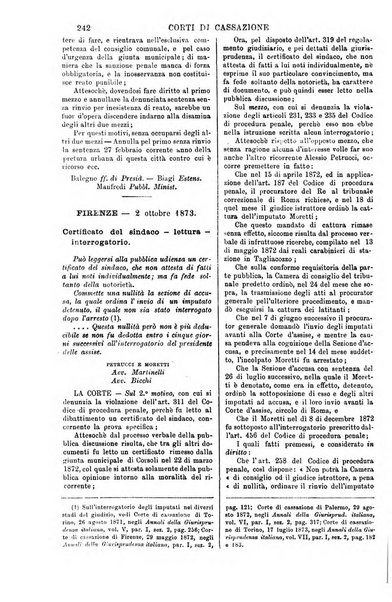 Annali della giurisprudenza italiana raccolta generale delle decisioni delle Corti di cassazione e d'appello in materia civile, criminale, commerciale, di diritto pubblico e amministrativo, e di procedura civile e penale