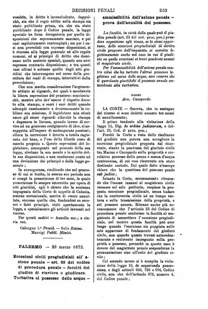 Annali della giurisprudenza italiana raccolta generale delle decisioni delle Corti di cassazione e d'appello in materia civile, criminale, commerciale, di diritto pubblico e amministrativo, e di procedura civile e penale