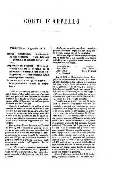 Annali della giurisprudenza italiana raccolta generale delle decisioni delle Corti di cassazione e d'appello in materia civile, criminale, commerciale, di diritto pubblico e amministrativo, e di procedura civile e penale