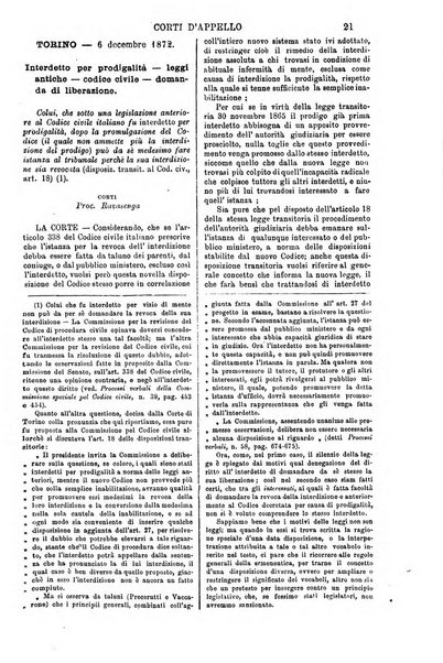 Annali della giurisprudenza italiana raccolta generale delle decisioni delle Corti di cassazione e d'appello in materia civile, criminale, commerciale, di diritto pubblico e amministrativo, e di procedura civile e penale